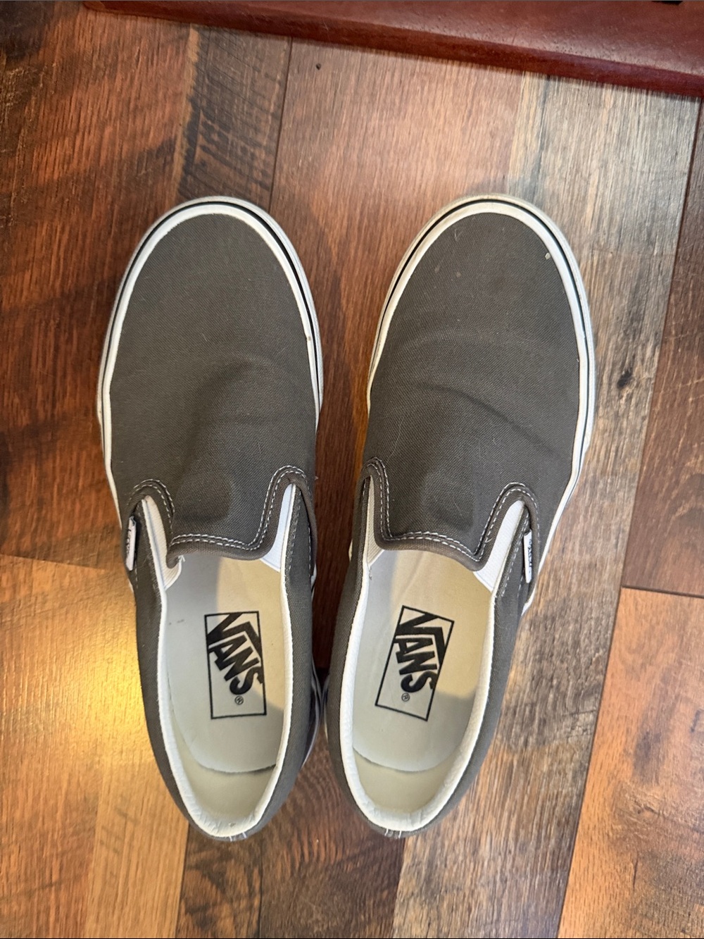 Vans Slip-On Canvas Shoes in Charcoal